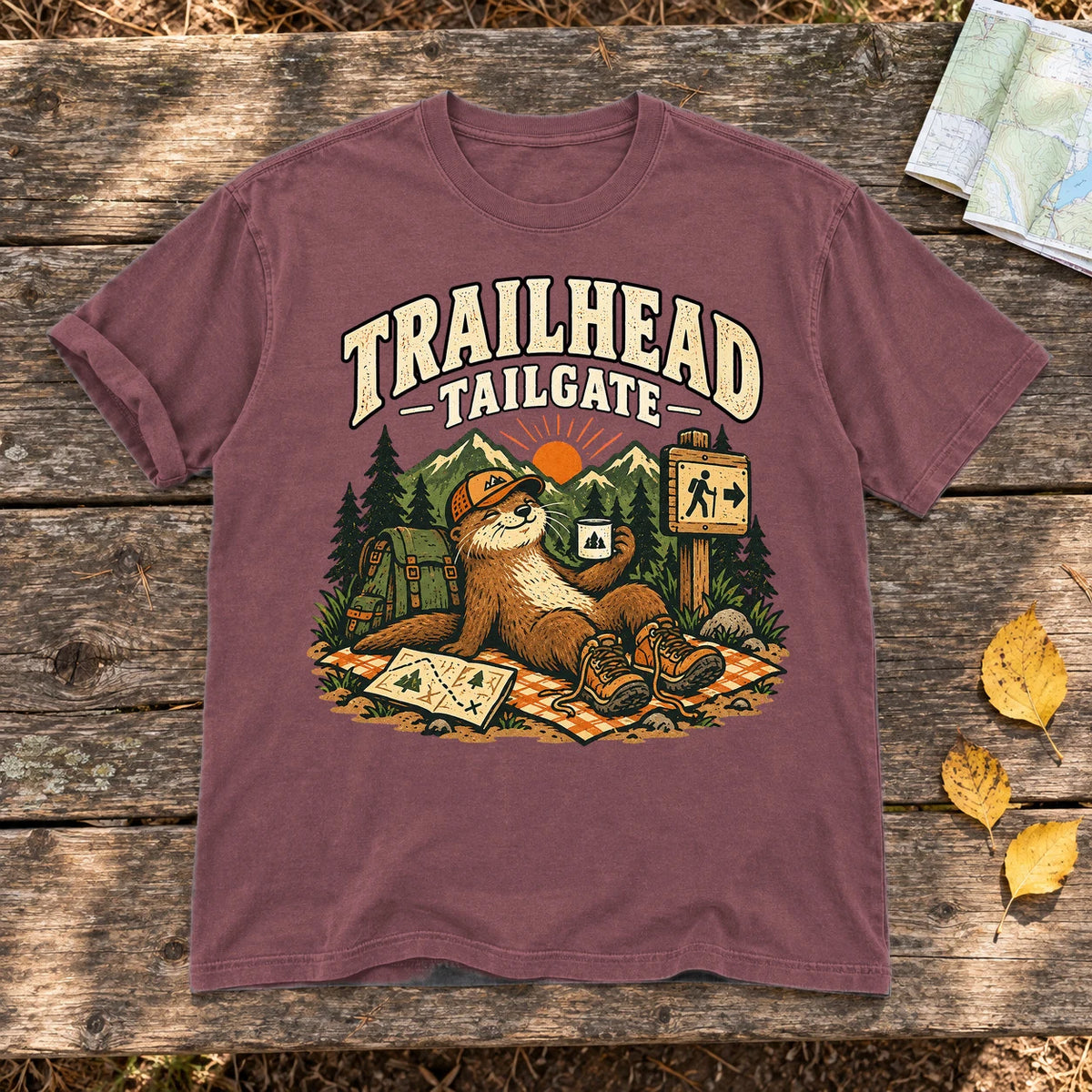 Trailhead Tailgate Otter Graphic Tee on Brick Premium Tee