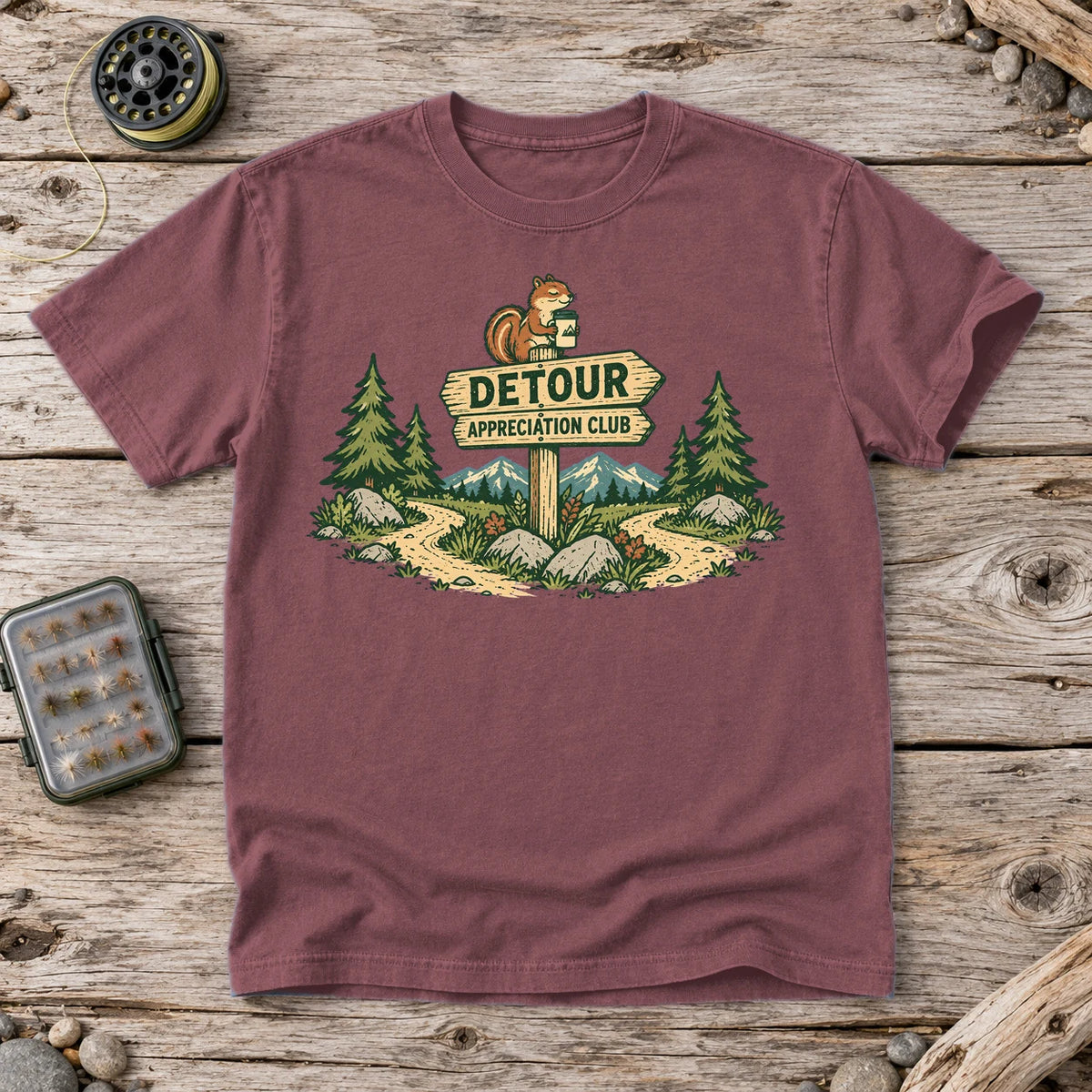 Detour Appreciation Club Graphic Tee on Brick Premium Tee