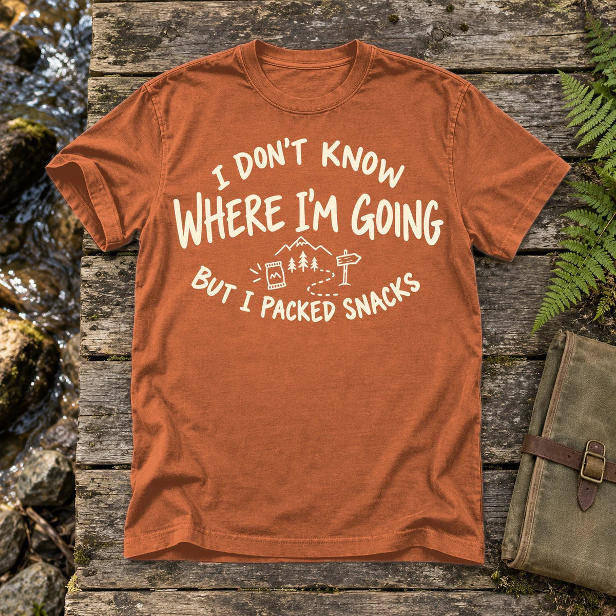 Packed Snacks Adventure Graphic Tee on Yam Premium Tee