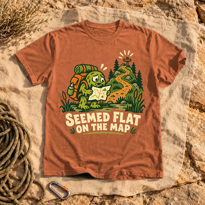 Seemed Flat On The Map Graphic Tee on Yam Premium Tee