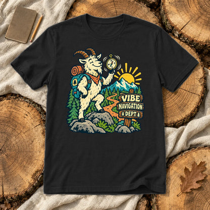 Vibe Navigation Dept Graphic Tee on Black Everyday Soft Tee