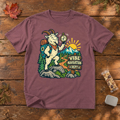 Vibe Navigation Dept Graphic Tee on Brick Premium Tee