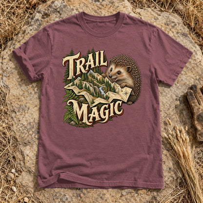 Trail Magic Hedgehog Graphic Tee on Brick Premium Tee