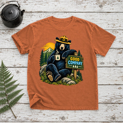 Good Company Ranger Bear Graphic Tee on Yam Premium Tee