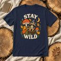 Cozy Autumn Raccoon Stay Wild Graphic Tee