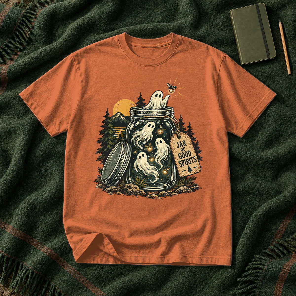 Jar of Good Spirits Graphic Tee on Yam Premium Tee