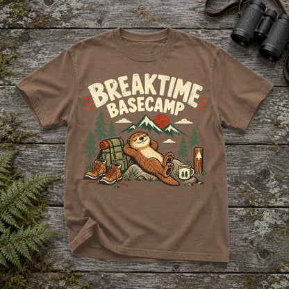 Breaktime Basecamp Otter Graphic Tee on Espresso Premium Tee