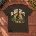 Take The Scenic Route Bigfoot Graphic Tee