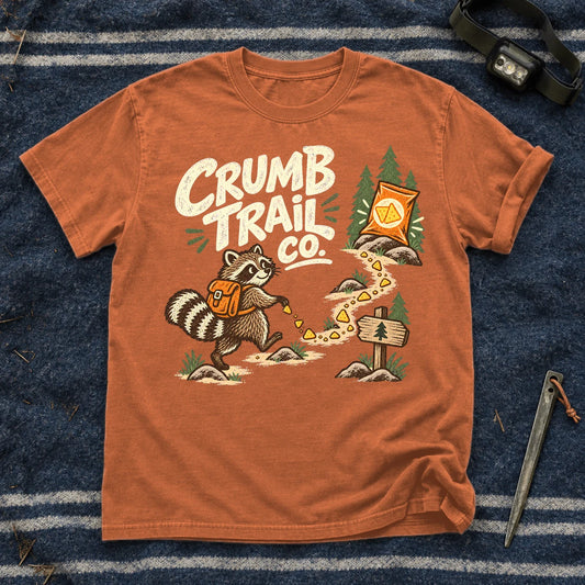Crumb Trail Co. Raccoon Graphic Tee on Yam Premium Tee
