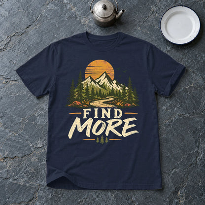 Find More Mountain Trail Graphic Tee on Navy Everyday Soft Tee
