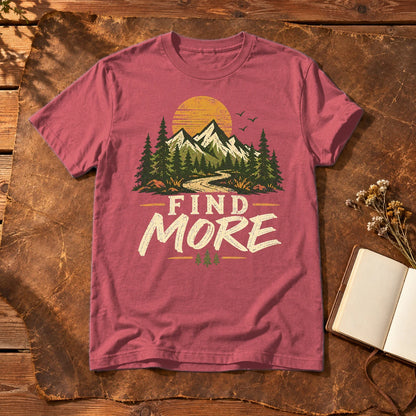 Find More Mountain Trail Graphic Tee on Heather Red Everyday Soft Tee