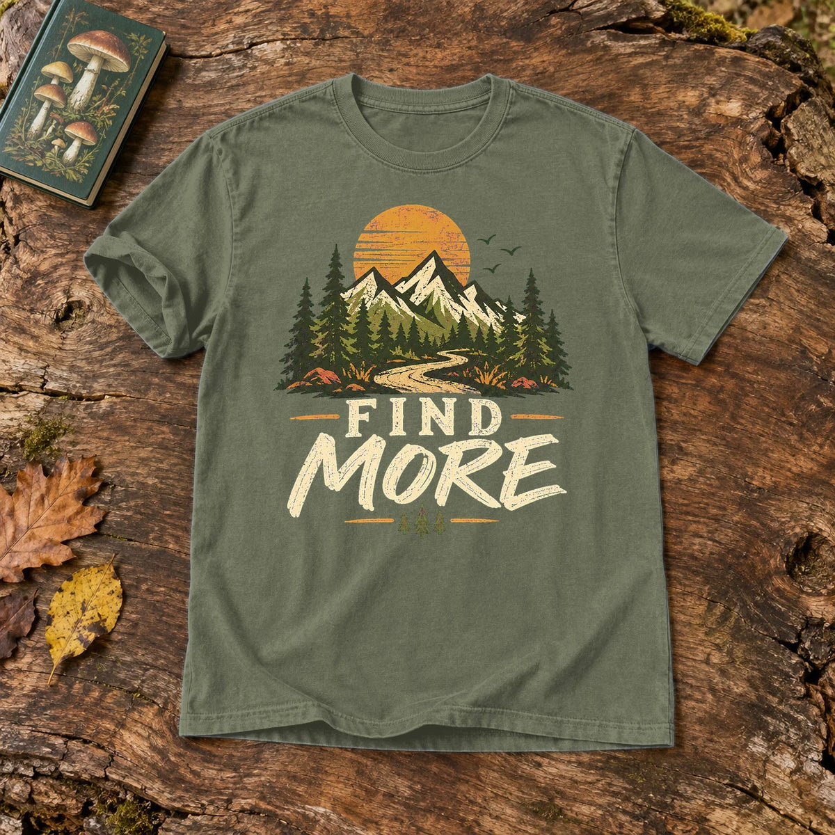 Find More Mountain Trail Graphic Tee on Moss Premium Tee