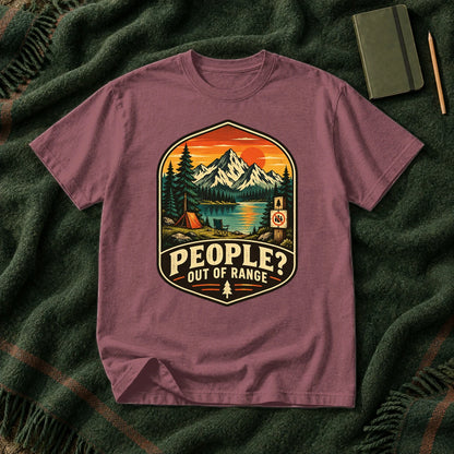 People Out of Range Vintage Graphic Tee on Brick Premium Tee