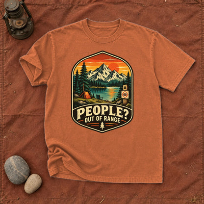 People Out of Range Vintage Graphic Tee on Yam Premium Tee