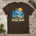 Take The Scenic Route Mountain Graphic Tee