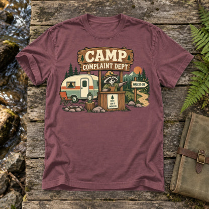 Camp Complaint Dept Graphic Tee on Brick Premium Tee