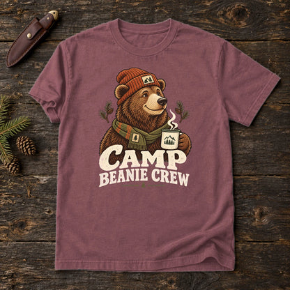 Camp Beanie Crew Graphic Tee on Brick Premium Tee