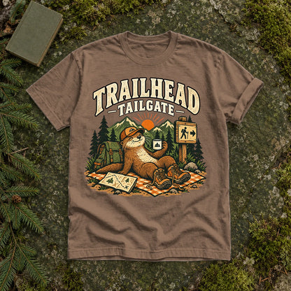 Trailhead Tailgate Otter Graphic Tee on Espresso Premium Tee