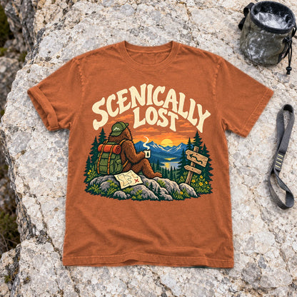 Scenically Lost Bigfoot Graphic Tee on Yam Premium Tee