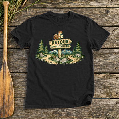 Detour Appreciation Club Graphic Tee on Black Everyday Soft Tee