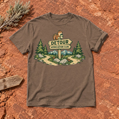 Detour Appreciation Club Graphic Tee on Espresso Premium Tee