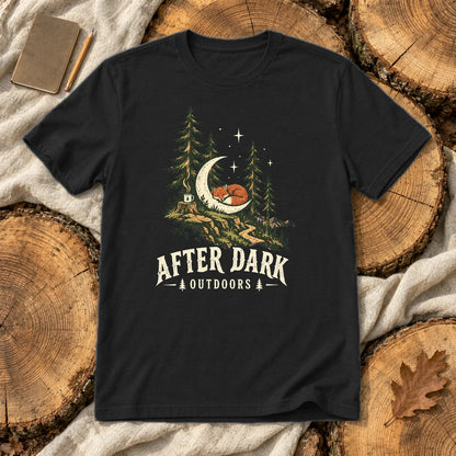 After Dark Outdoors Fox Graphic Tee on Black Everyday Soft Tee