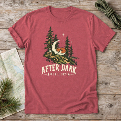 After Dark Outdoors Fox Graphic Tee on Heather Red Everyday Soft Tee