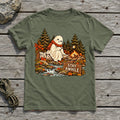 Stay Awhile Campfire Ghost Graphic Tee
