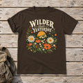 Wilder Than Yesterday Retro Wildflower Graphic Tee