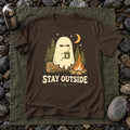 Stay Outside Campfire Ghost Graphic Tee