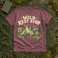 Wild Rest Stop Camping Moth Graphic Tee
