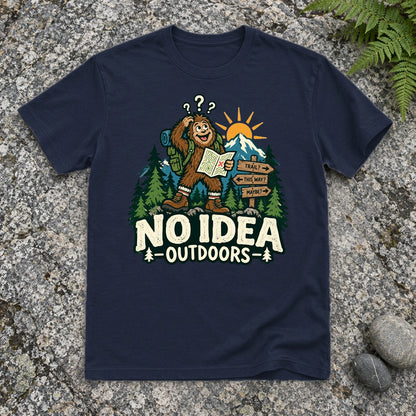 No Idea Outdoors Bigfoot Graphic Tee on Navy Everyday Soft Tee