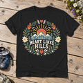 Heart Likes Hills Mountain Folk Graphic Tee