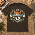 Heart Likes Hills Mountain Folk Graphic Tee