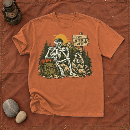 Better Views Skeleton Graphic Tee on Yam Premium Tee