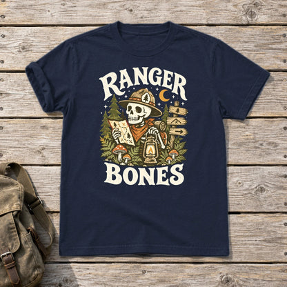 Ranger Bones Vintage Trail Graphic Tee on Navy Everyday Soft Tee