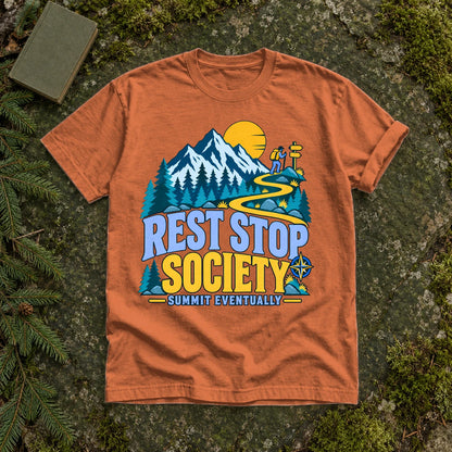 Rest Stop Society Graphic Tee on Yam Premium Tee