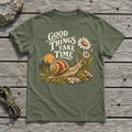Good Things Take Time Snail Graphic Tee