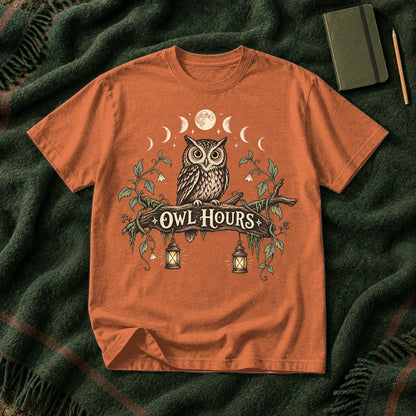 Owl Hours Celestial Forest Graphic Tee on Yam Premium Tee