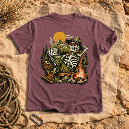Trail State of Mind Skeleton Graphic Tee on Brick Premium Tee