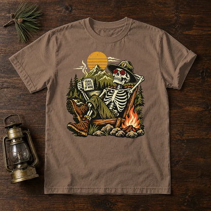 Trail State of Mind Skeleton Graphic Tee on Espresso Premium Tee