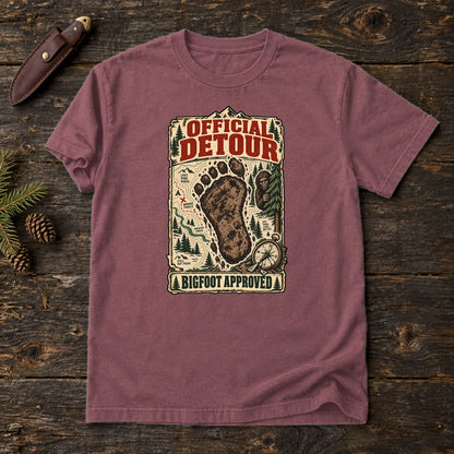 Official Detour Bigfoot Graphic Tee on Brick Premium Tee