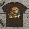 People Over Camping Bear Graphic Tee