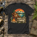People Over Camping Bear Graphic Tee