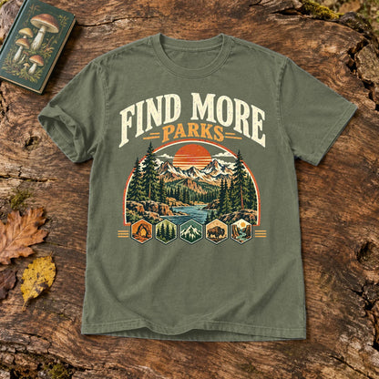 Find More Parks Vintage Graphic Tee on Moss Premium Tee