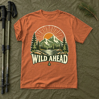 Wild Ahead Vintage Mountain Graphic Tee on Yam Premium Tee