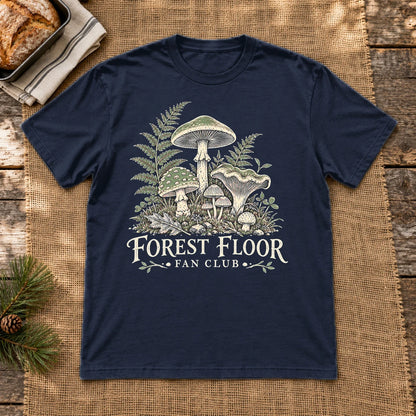 Forest Floor Fan Club Graphic Tee on Navy Everyday Soft Tee
