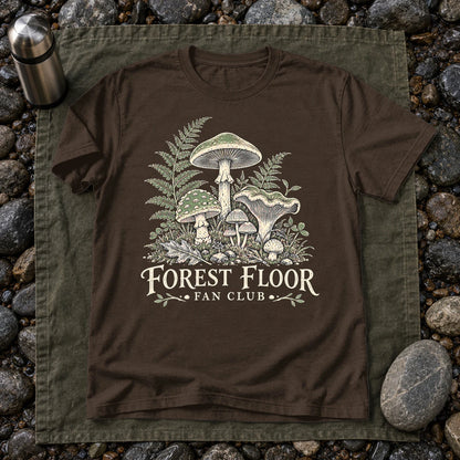 Forest Floor Fan Club Graphic Tee on Dark Chocolate Everyday Soft Tee