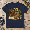 Trees Over Texts Camping Bear Graphic Tee