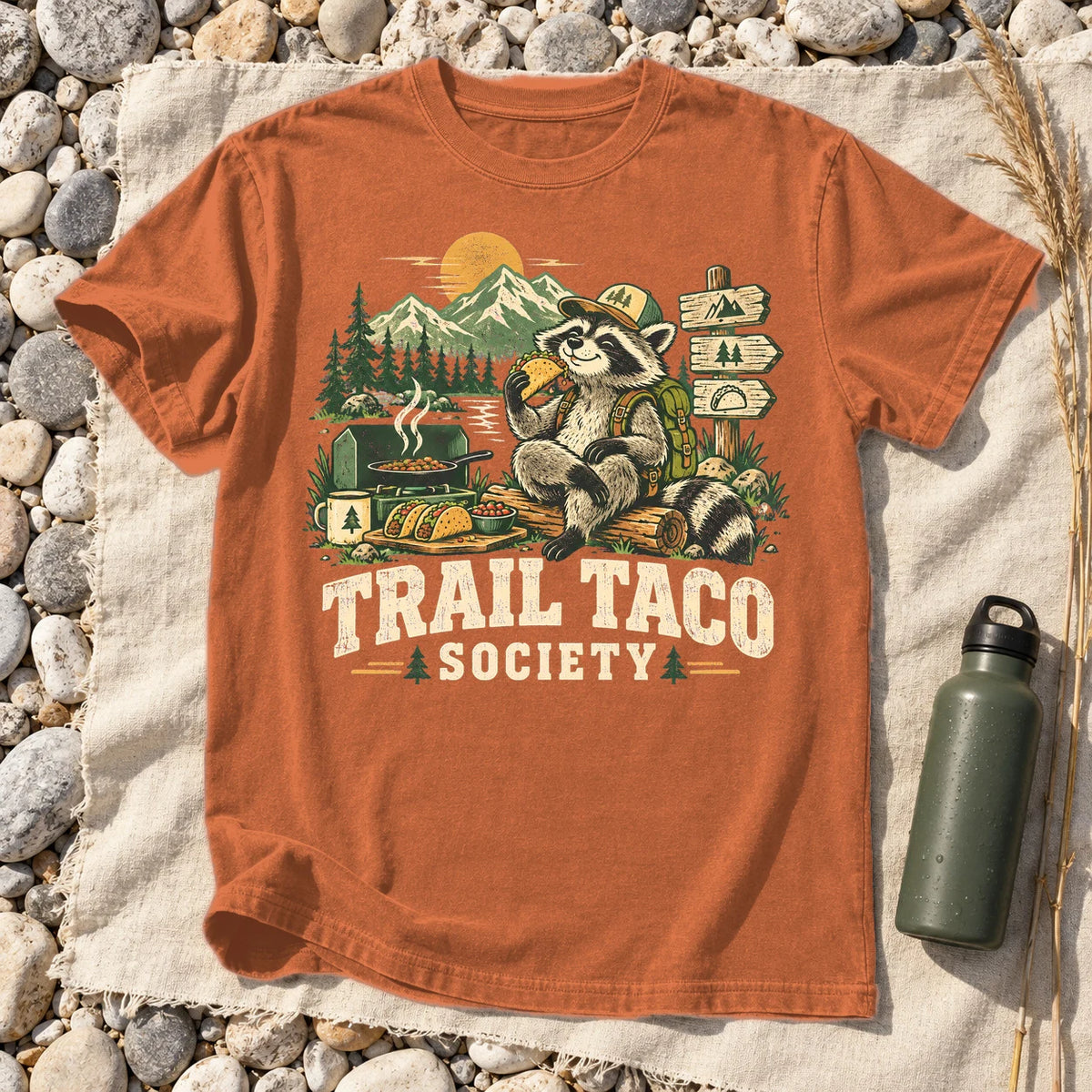 Trail Taco Society Graphic Tee on Yam Premium Tee